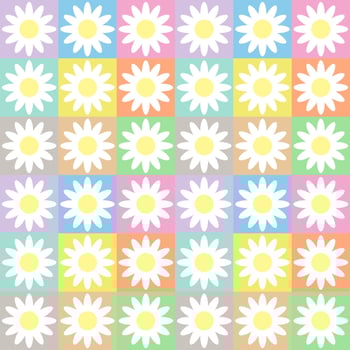 Seamless background with floral patterns on multicolored background. vector