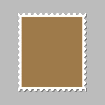 Empty postage stamp vector illustration