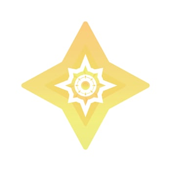 compass shuriken logo element design template icon vector