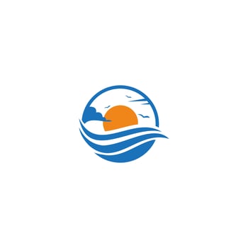 illustration logo sea water for image icon vector