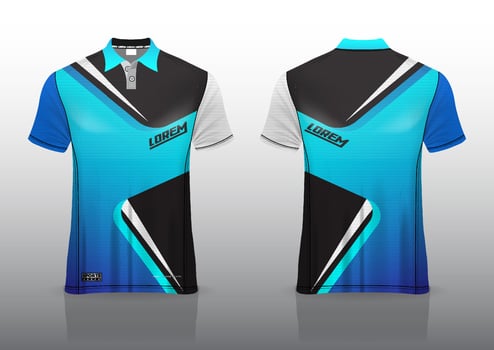 polo shirt uniform design for outdoor sports vector