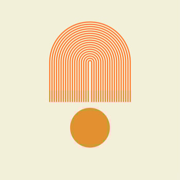 Modern minimalist abstract aesthetic illustrations. Bohemian style wall decor. Collection of contemporary artistic poster. Rainbow line Boho style. vector