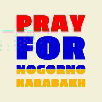 pray for armenia, artsakh, nogorno karabakh war vector illustration. armenia flag from massive explosion. design for humanity, peace, donations, charity and anti-war