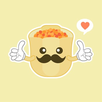 Cute and kawaii cartoon Dim Sum doodle drawing. Traditional Chinese dumplings with funny smiling faces. Kawaii asian food vector illustration.