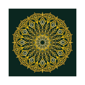 mandala logo art symbol icon vector