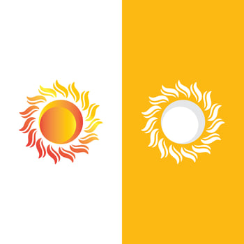Sun Vector illustration Icon Logo