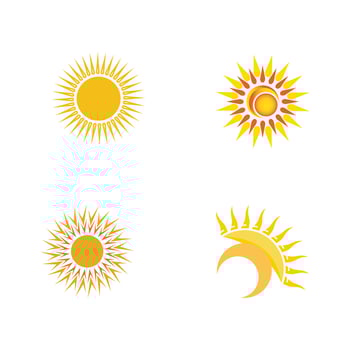 Sun Vector illustration Icon Logo