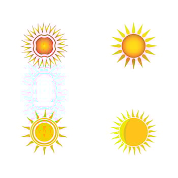 Sun Vector illustration Icon Logo