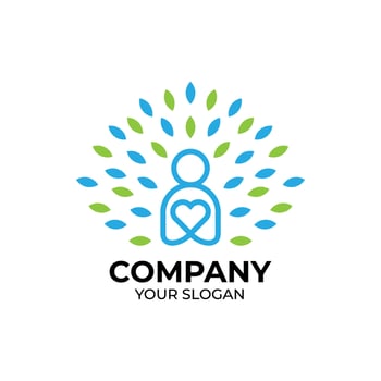 People care logo design vector
