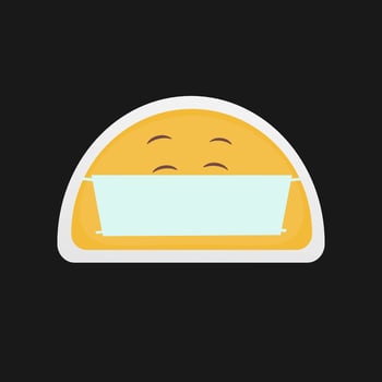 Hand drawn emoji icon vector