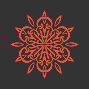 Modern mandala art vector design with a beautiful mix of colours Free Vector
