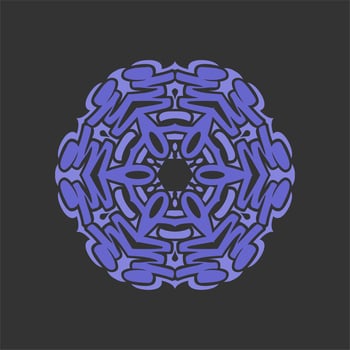 Modern mandala art vector design with a beautiful mix of colours Free Vector
