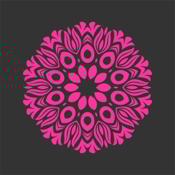 Modern mandala art vector design with a beautiful mix of colours Free Vector