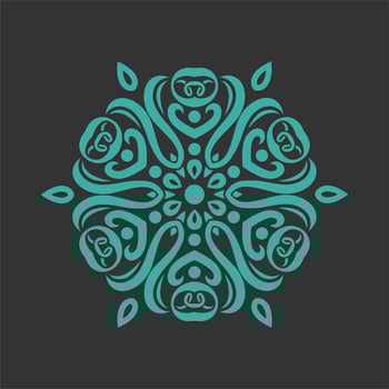 Modern mandala art vector design with a beautiful mix of colours Free Vector