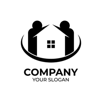 Real estate logo design vector