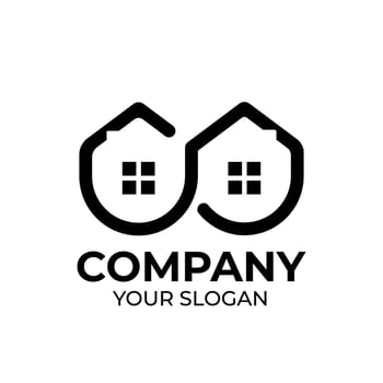 Real estate logo design vector