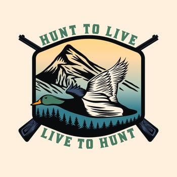 Vintage Hunting and Adventure Emblem Badge vector