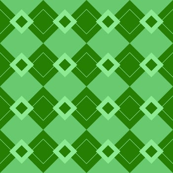 Green ethnic geometric pattern vector