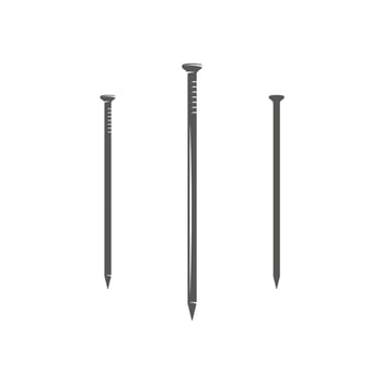 Nail isolated on white background vector