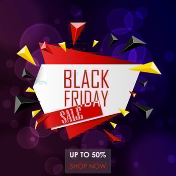 Vector illustration of Black friday sale banner