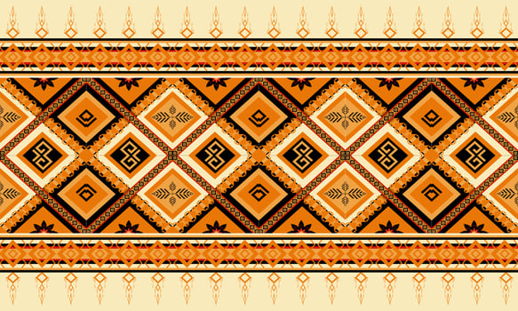 Geometric ethnic oriental ikat pattern traditional Design for background,carpet,wallpaper,clothing,wrapping,Batik,fabric,Vector illustration.embroidery style. vector