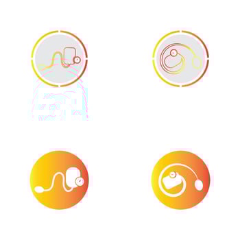 Medical mechanical tonometer icon vector