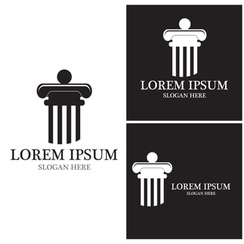 Justice law Logo Template vector illsutration design