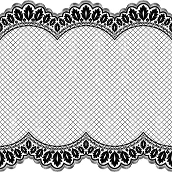 Abstract seamless lace pattern with flowers vector