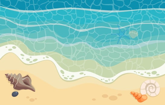 The Swish of Sand on the Beach vector