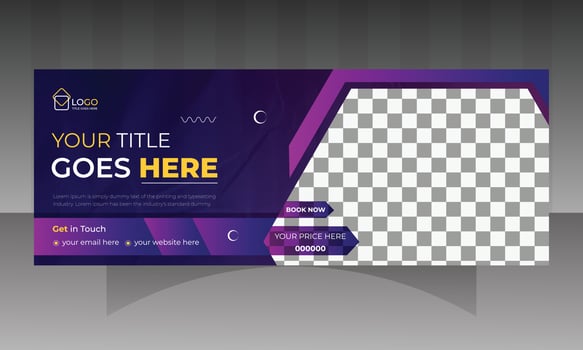 Real estate social media banner design vector