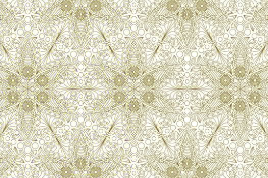 gold line pattern ethnic background vector