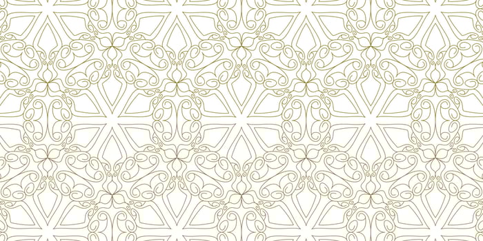 gold line pattern ethnic background vector