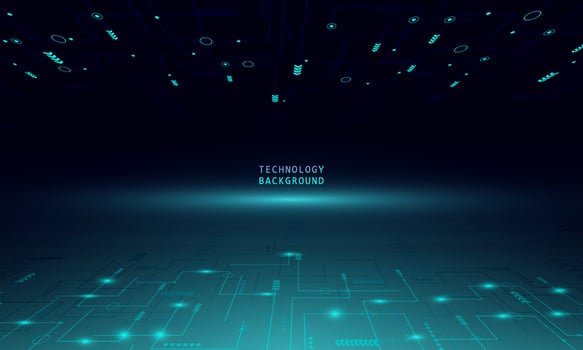 Abstract technology concept background and connection system with digital data abstract. vector