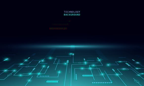 Abstract technology concept background and connection system with digital data abstract. vector