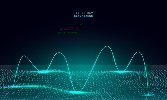 Abstract technology concept background and connection system with digital data abstract. vector