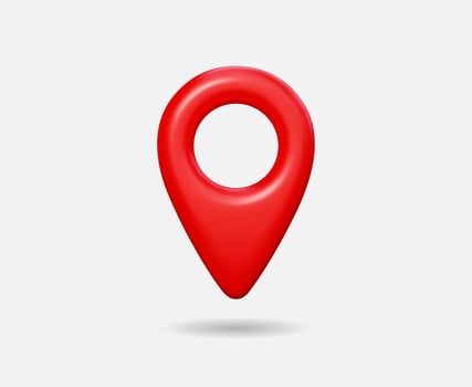 3d Realistic Location map pin gps pointer markers vector illustration