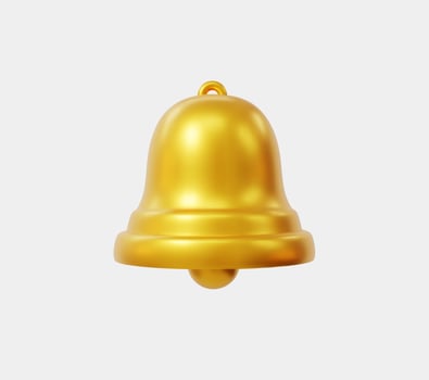 3d Realistic Bell vector illustration