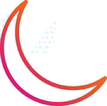 Moon Vector Icon Design Illustration