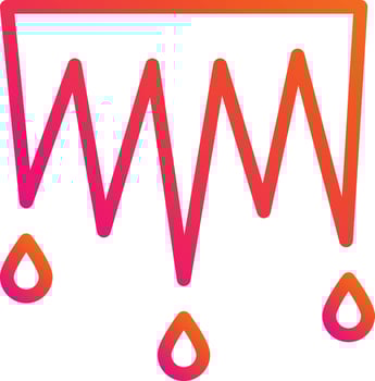 Icicles Vector Icon Design Illustration