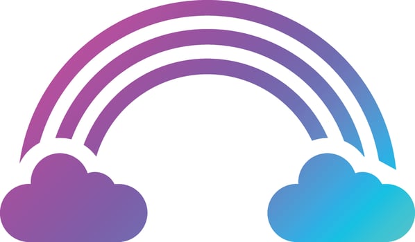Rainbow Vector Icon Design Illustration