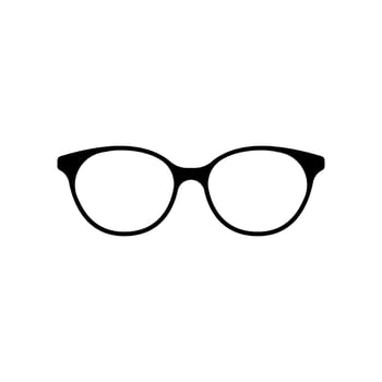 glasses vector icons isolated on white background.