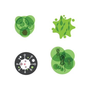 Bacterial Logo Template vector symbol nature
