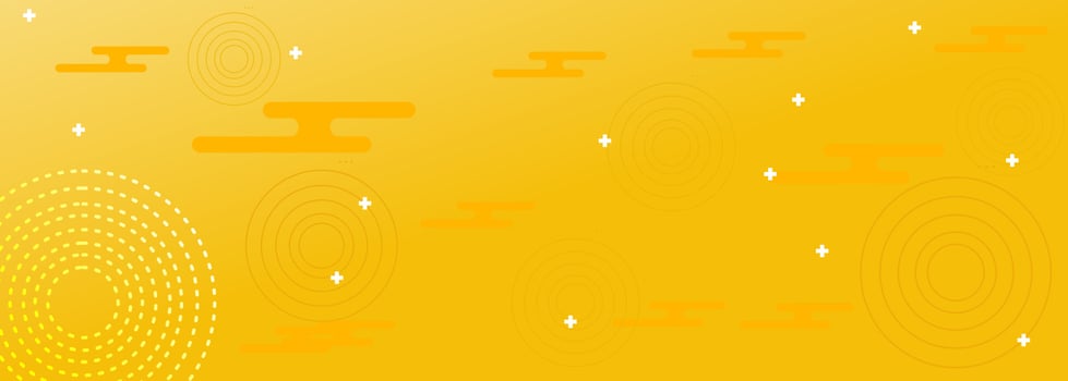 Abstract background of yellow gradient color and modern geometric ornaments. suitable for billboards, advertisements and websites design vector
