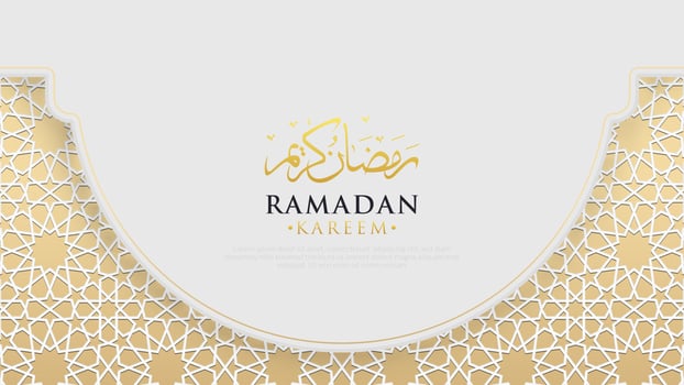 modern luxury and elegant islamic background with islamic pattern vector