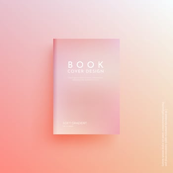 Beautiful pastel color book cover design, brochure background. vector