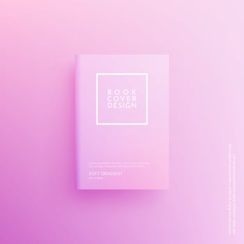 Beautiful pastel color book cover design, brochure background. vector