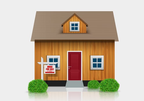 House for sale vector