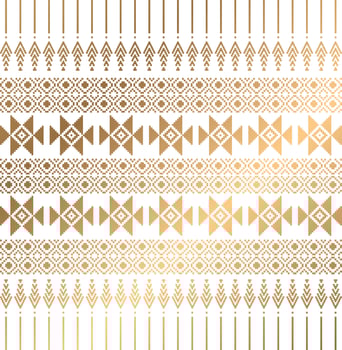 vector gold pattern thai indigenous karen
