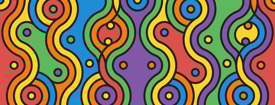 full color abstract background with line rounded vector