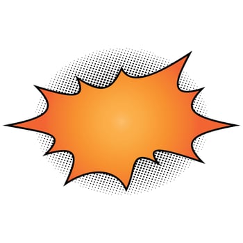 comic speech bubble vector